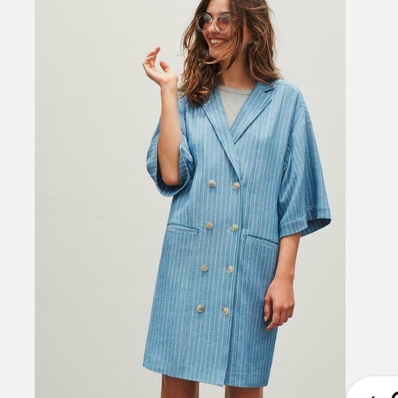 Maeve Dresses & Skirts - Maeve Blue Striped Dress